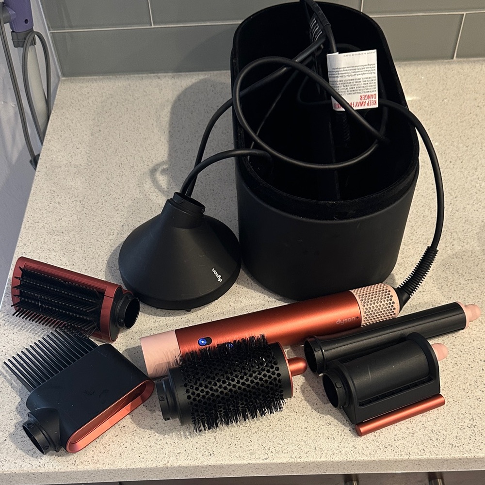 Dyson Hair Styling Kit in Black and Pink